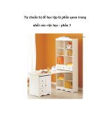 Tự chuẩn bị để học tập là phần quan trọng nhất của việc học - phần 3 ppt