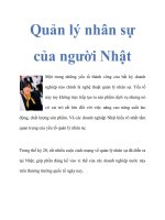 Quản lý nhân sự của người Nhật ppt
