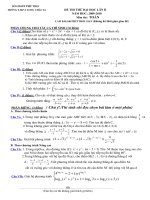 ĐỀ THI THỬ ĐẠI HỌC MÔN TOÁN 2011 - 1 pps