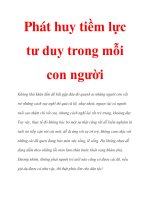 Phát huy tiềm lực tư duy trong mỗi con người ppsx