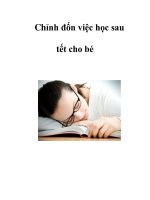 Chỉnh đốn việc học sau tết cho bé ppsx