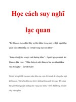 Học cách suy nghĩ lạc quan docx