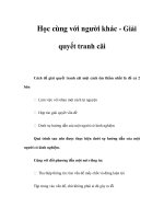 Học cùng với người khác - Giải quyết tranh cãi pdf