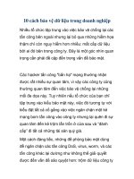 10 cách bảo vệ dữ liệu trong doanh nghiệp pptx