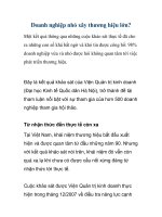 Doanh nghiệp nhỏ xây thương hiệu lớn? docx