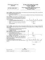 Đề Vật lí + HDC tuyển sinh vào 10 THPT Hải Dương (Năm học 2008-2009 - 3 đề)