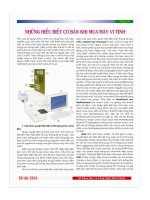 NHỮNG HIỂU BIẾT CƠ BẢN KHI MUA MÁY TÍNH