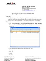Quản trị dữ liệu trên MISA SME.NET 2010 potx