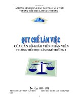 Quy chế làm việc năm học 2009-2010