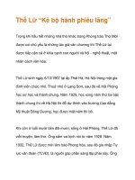 Thế Lữ “Kẻ bộ hành phiêu lãng” pot