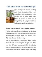 Triết lý kinh doanh của các CEO thế giới ppsx