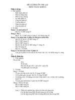 đề cương ôn thi lại môn toán khối 6