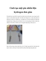Cách tạo một pin nhiên liệu hydrogen đơn giản pot