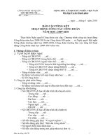 Báo cáo tổng kết hoạt động CĐ