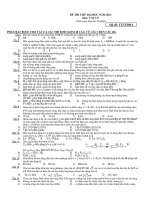 15 ĐỀ THI THỬ MÔN VẬT LÝ - ĐỀ SỐ 6 pptx