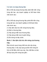 Các bước xây dựng thương hiệu pot