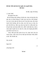 những bài văn hay -  văn viết thư