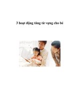 3 hoạt động tăng từ vựng cho bé pps