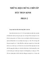 NHỮNG HỘI CHỨNG CHÈN ÉP DÂY THẦN KINH - PHẦN 2 docx