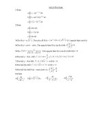 Các dạng cơ bản về nguyên hàm