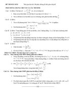 Đề số 8 - Đề tổng hợp luyện thi đại học môn toán chương trình không phân ban doc