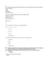 bài tập trắc nghiệm hóa vô cơ - ôxi hóa khử