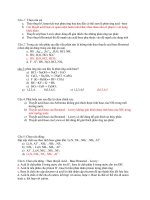 bài tập trắc nghiệm hóa vô cơ - acid - base