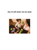 Dạy bé biết đánh vần tên mình ppsx