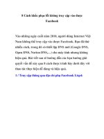 8 Cách khắc phục lỗi không truy cập vào được Facebook ppt