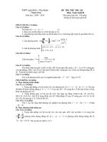 ĐỀ THI THỬ  ĐH TOAN KHOI B 2010