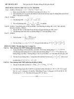Đề số 9 - Đề tổng hợp luyện thi đại học môn toán chương trình không phân ban potx