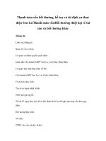 Thanh toán vốn bồi thường, hỗ trợ và tái định cư thuỷ điện Sơn LaThanh toán vốnBồi thường thiệt hại về tài sản và bồi thường khác ppt