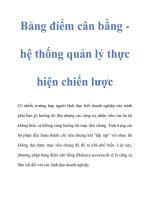Bảng điểm cân bằng hệ thống quản lý thực hiện chiến lược potx