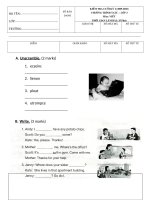 Đề thi Tiếng Anh L.3 HK1