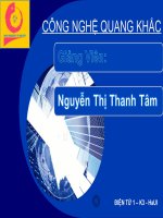 Công nghệ Quang Khắc ppsx