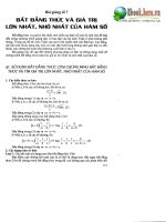 Bất đẳng thức và giá trị lớn nhất, nhỏ nhất của hàm số pptx