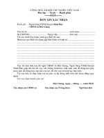 Đơn xác nhận vay vốn chương trình học sinh sinh viên pps