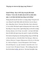 Tổng hợp các shortcut tiện dụng trong Windows 7 potx