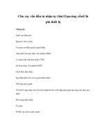 Cho vay vốn đầu tư nhận ủy thácTạm ứng vốnChi phí thiết bị doc