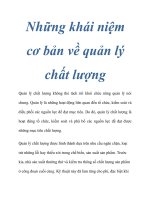 Những khái niệm cơ bản về quản lý chất lượng ppsx