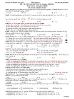 20 ĐỀ THI THỬ VẬT LÝ (BỘ 1) - ĐỀ SỐ 16 docx