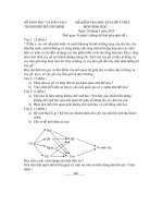 Đề thi Sinh 9 HKII