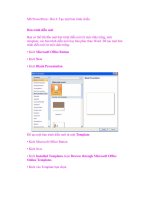 MS PowerPoint - Bài 4: Tạo một bản trình chiếu docx