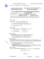 Kỳ thi tuyển sinh lớp 10 THPT chuyên ngoại ngữ năm 2010 môn Toán ppsx