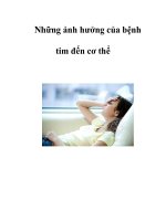 Những ảnh hưởng của bệnh tim đến cơ thể ppsx