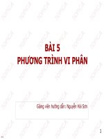 Ôn Tập Toán cao cấp 1- Bài 5 pptx