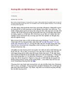 Hướng dẫn cài đặt Windows 7 ngay trên HĐH hiện thời pps