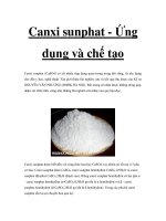 Canxi sunphat - Ứng dụng và chế tạo pps