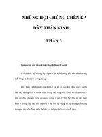 NHỮNG HỘI CHỨNG CHÈN ÉP DÂY THẦN KINH - PHẦN 3 docx