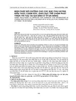 BỒI DƯỠNG CHO CÁC BẬC PHỤ HUYNH KIẾN THỨC CHĂM SÓC, GIÁO DỤC TRẺ CHẬM PHÁT TRIỂN TRÍ TUỆ pdf